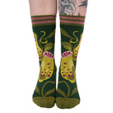 Pitcher Plant Adult Crew Socks One Size Fits Most By FootClothes