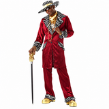 Burgundy Pimp Adult Costume by California Costumes