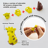 Wildlife Adventures 3D Eraser Set – Surprise Blind Box