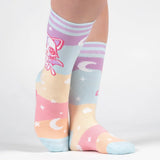 Mystic Kitty Adult Crew Socks One Size Fits Most By FootClothes