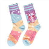 Mystic Kitty Adult Crew Socks One Size Fits Most By FootClothes