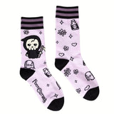 Pastel Goth Grim Reaper Adult Crew Socks One Size Fits Most By FootClothes