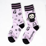Pastel Goth Grim Reaper Adult Crew Socks One Size Fits Most By FootClothes