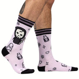 Pastel Goth Grim Reaper Adult Crew Socks One Size Fits Most By FootClothes