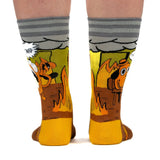 This is fine/Not Fine Adult Crew Socks One Size Fits Most By FootClothes