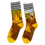 This is fine/Not Fine Adult Crew Socks One Size Fits Most By FootClothes
