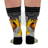 This is Fine Noir Adult Crew Socks One Size Fits Most By FootClothes