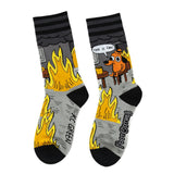 This is Fine Noir Adult Crew Socks One Size Fits Most By FootClothes
