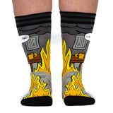 This is Fine Noir Adult Crew Socks One Size Fits Most By FootClothes