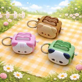 Cute Toast Animal Clicker Keychain