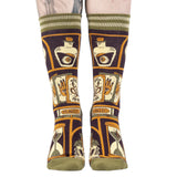 Cabinet of Curiosities Adult Crew Socks One Size Fits Most By FootClothes