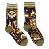 Cabinet of Curiosities Adult Crew Socks One Size Fits Most By FootClothes
