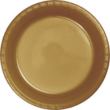 Glittering Gold Premium Plastic Luncheon Plates By Creative Converting