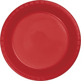 Classic Red Premium Plastic Luncheon Plates By Creative Converting