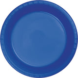 Cobalt Blue Premium Plastic Luncheon Plates By Creative Converting