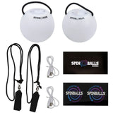 Spinballs Glow.0 LED Rechargeable Poi Set