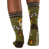 Trash Panda Pizza Adult Crew Socks One Size Fits Most By FootClothes