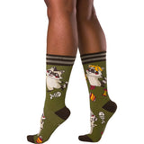 Trash Panda Pizza Adult Crew Socks One Size Fits Most By FootClothes