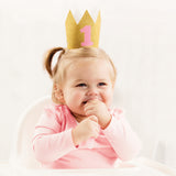 Pink 1st Birthday Crown