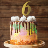 Gold Number "6" Cake Topper by Creative Converting