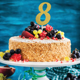 Gold Number "8" Cake Topper By Creative Converting