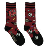 Vampire Donut Adult Crew Socks One Size Fits Most By FootClothes