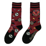 Vampire Donut Adult Crew Socks One Size Fits Most By FootClothes