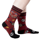 Vampire Donut Adult Crew Socks One Size Fits Most By FootClothes