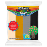 Modeling Clay 4 Natural Colors, 1 lb By Bazic Products