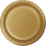 Glittering Gold Paper Luncheon Plates By Creative Converting