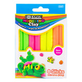 Modeling Clay Neon Colors, 8 Sticks By Bazic Products