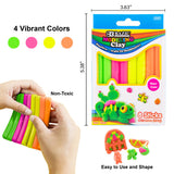 Modeling Clay Neon Colors, 8 Sticks By Bazic Products