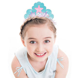 Mermaid Shine Paper Tiaras, 8 Count