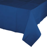 Navy Tissue/Plastic Tablecover By Creative Converting