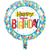 Bright Birthday Metallic 18" Foil Balloon By Creative Converting