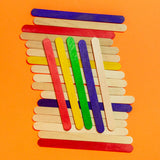 Colored Craft Sticks, 100 Pieces By Bazic Products