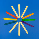 Colored Craft Sticks, 100 Pieces By Bazic Products