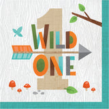 Wild One Woodland Animal Paper Lunch Napkins By Creative Converting
