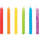 Large Rainbow Spiral Candles