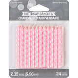 Iridescent Spiral Candles, 24 Count By Creative Converting