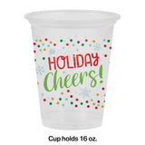 Holiday Cheers Plastic Cups, 12 Count By Creative Converting
