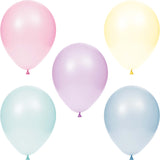 12" Pastel Colors Latex Balloons, 15 Count By Creative Converting