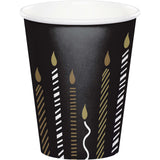 Golden Wishes Paper Cups, 8 Count