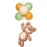 🧸🎈 Teddy Bear Hanging with Latex Balloons