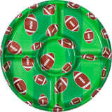 Football Compartment Plastic Tray By Creative Converting