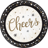 New Year's Shimmer 7 inch Luncheon Plate By Creative Converting