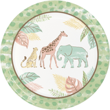 Safari Baby 9"  Paper Dinner Plates