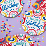 Birthday Swirls 9-inch Dinner Plates By Creative Converting