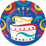 Birthday Swirls 7-inch Luncheon Plates By Creative Converting