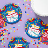Birthday Swirls 7-inch Luncheon Plates By Creative Converting